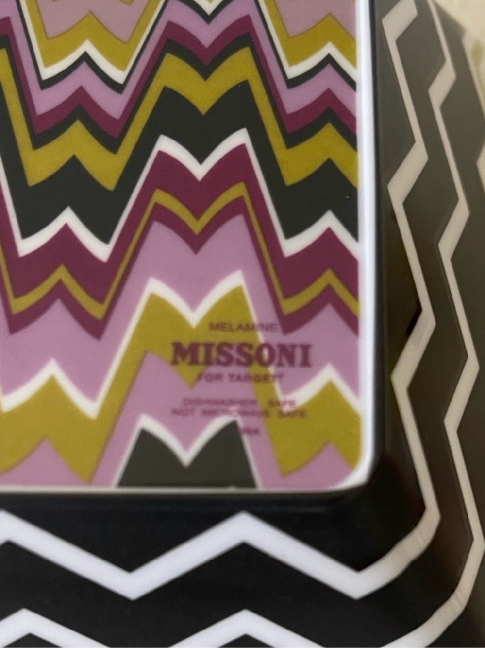 Vtg ‘11 Missoni Colab Target Limited Edition6-pcs Melamine Square Bowls #0415267 - Picture 5 of 16